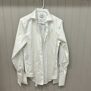 Mens Calvin Klein white dress shirt